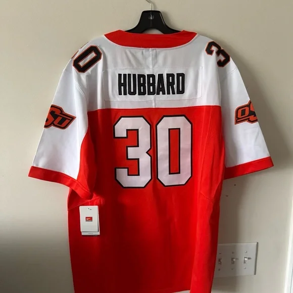 Nike Oklahoma State Orange and White Jersey